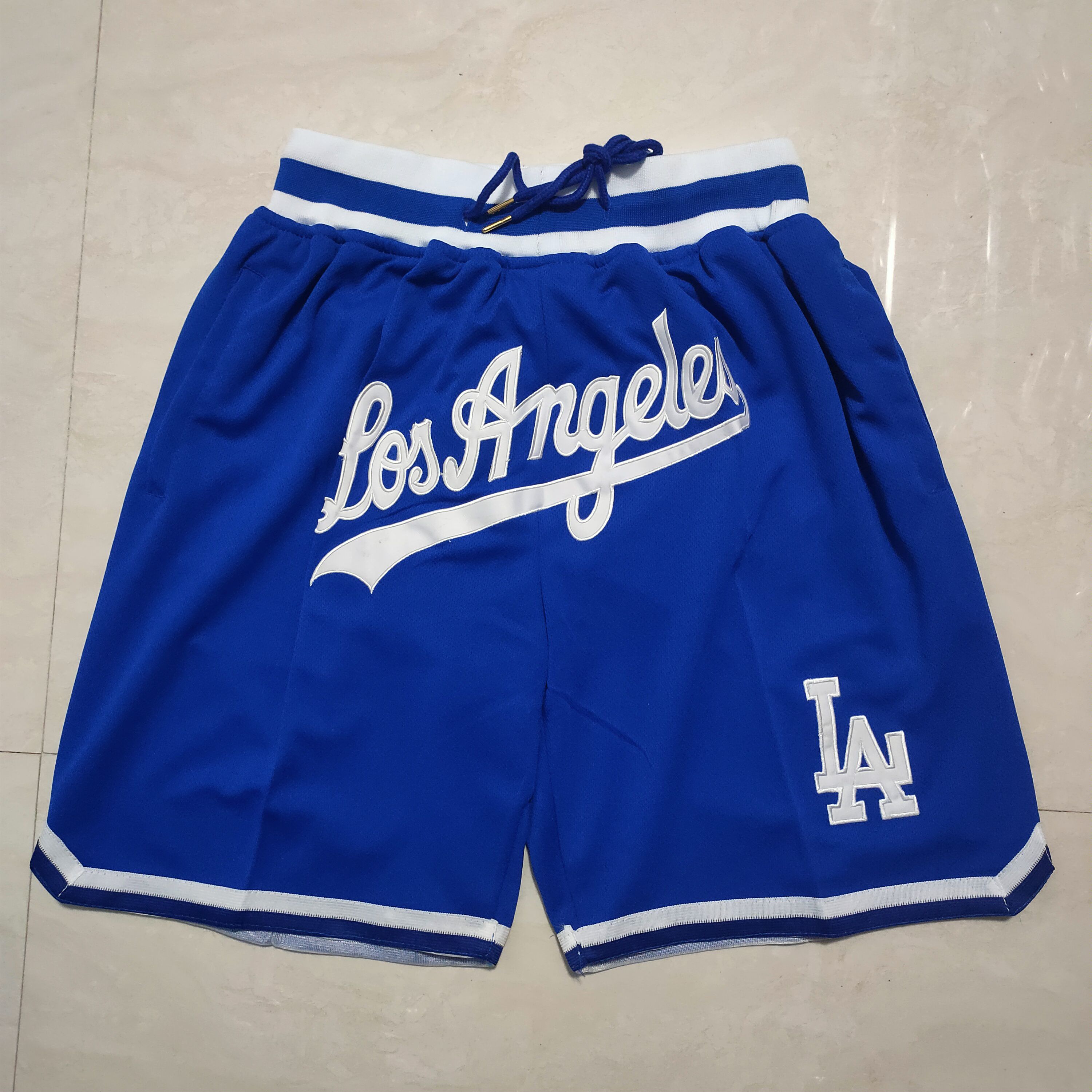 Men MLB Los Angeles Dodgers Blue Shorts 2->chicago cubs->MLB Jersey